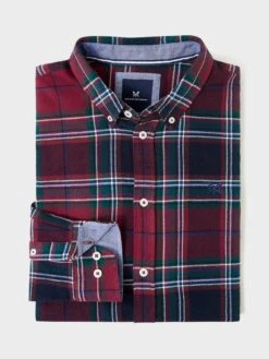 Crew Clothing Spencer Flannel Shirt - Red -Barbou Clothing Shop VQ6R5 SQ3 0000000017 RED MDo