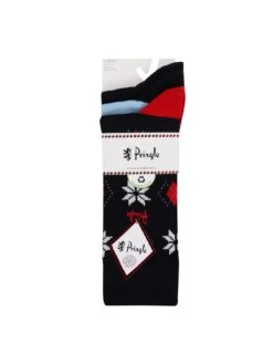 PRINGLE Christmas Hanging Gift Bamboo Socks - 3 Pack - Multi -Barbou Clothing Shop VQ8M4 SQ3 0000000029 MULTI SLd1