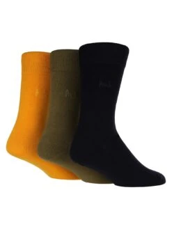 PRINGLE Plain Bamboo Socks - 3 Pack - Multi