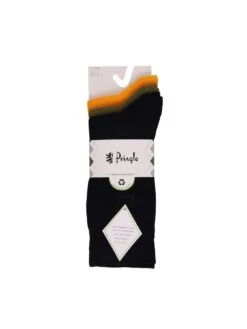 PRINGLE Plain Bamboo Socks - 3 Pack - Multi -Barbou Clothing Shop VQ8RB SQ3 0000000029 MULTI SLd1