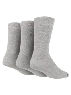 PRINGLE Classic Gentle Grip Socks - 3 Pack - Grey