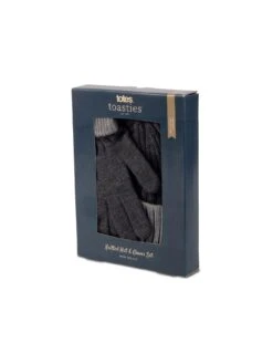 TOTES Chunky Knitted Hat And Glove Set -Barbou Clothing Shop VQA5U SQ3 0000000005 GREY SLd