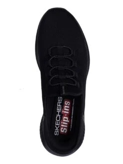 Skechers Slip-ins Jersey Mesh Wide Fit Memory Foam Trainers - Black -Barbou Clothing Shop VQSU9 SQ4 0000000004 BLACK SLt
