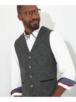 Joe Browns Joe Browns Charming Check Waistcoat - Dark Grey -Barbou Clothing Shop VRRKG SQ4 0000000070 DARK GREY MDd