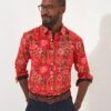 Joe Browns Funky Floral Long Sleeve Shirt - Red