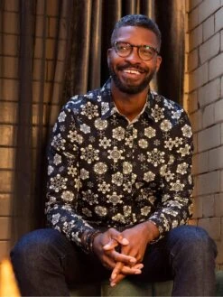 Joe Browns Joe Browns Fully Loaded Festive Long Sleeve Shirt - Black -Barbou Clothing Shop VRRRK SQ5 0000000004 BLACK MDd1