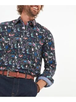 Joe Browns Party Paisley Long Sleeve Shirt - Black -Barbou Clothing Shop VRRRM SQ4 0000000004 BLACK MDd