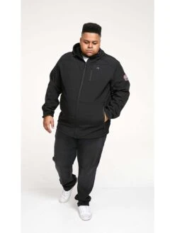 D555 Soft Shell Hooded Jacket - Black -Barbou Clothing Shop VRUYQ SQ5 0000000004 BLACK MDd1