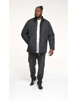 D555 Quilted Jacket With Corduroy Collar - Black -Barbou Clothing Shop VRUYT SQ3 0000000004 BLACK MDo