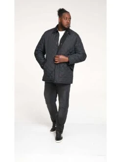 D555 Quilted Jacket With Corduroy Collar - Black -Barbou Clothing Shop VRUYT SQ5 0000000004 BLACK MDd1