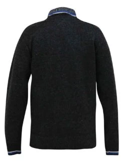 D555 Knitted Zip Through Sweatshirt - Black -Barbou Clothing Shop VRUZN SQ6 0000000004 BLACK MDd2