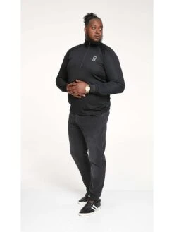 D555 Dry Wear L/S Zip-Up T-Shirt - Black -Barbou Clothing Shop VRV1J SQ3 0000000004 BLACK MDo